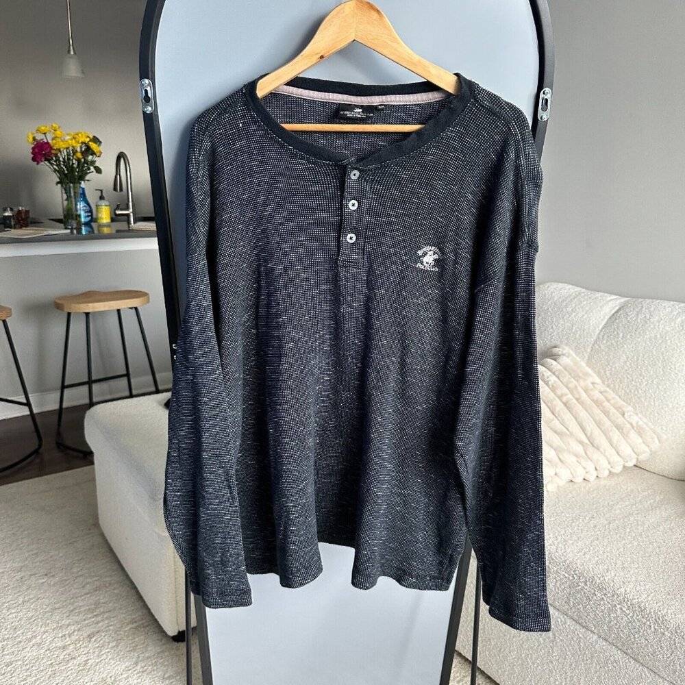 Beverly Hills Polo Club Women's Black Long Sleeve Size 2X – Casual‎ Layering Top